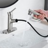 PROOX Single Handle Pull Out Sprayer Single Hole Bathroom Faucet Deckplate and Pop Up Drain Included - 4 of 4
