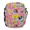 Nickelodeon Bag, Crossbody, SpongeBog SquarePants and Friends Snapshot Collage, Pink, Vegan Leather - 3 of 4