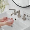 BWE 8 in. Widespread Double Handle Three Holes Bathroom Faucet Water-Saving With Drain Kit - 4 of 4