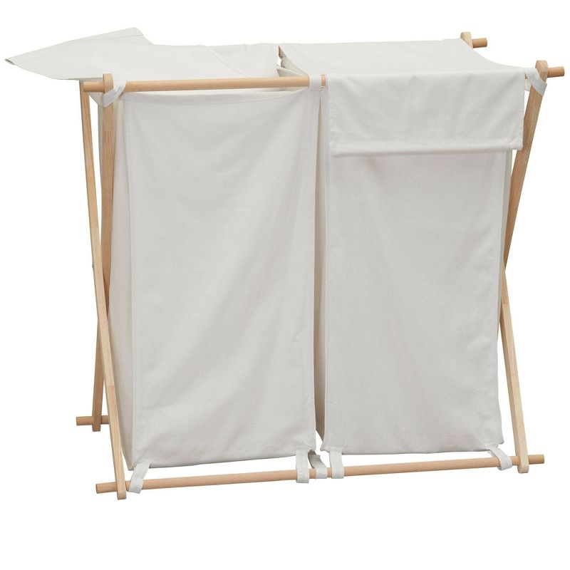 Household Essentials Wood X-Frame Double Sorter White, 6 of 9