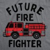 Youth Funny T Shirts Future Fire Fighter Sarcastic Fire Truck Graphic Novelty Tee For Kids - Crazy Dog Youth T Shirt Dark Grey S - 2 of 4