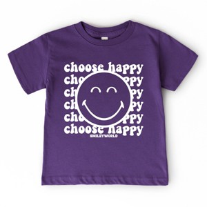 The Juniper Shop SmileyWorld Choose Happy Smiley Face Toddler Short Sleeve Tee - 1 of 4
