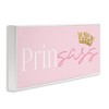 Stupell Industries Princess Sassy Girl Princess Pun Royal Crown Pink, 10" x 24" - 3 of 4