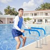 VEVOR Pool Handrail, 32 x 23 inch Pool Railing, Stainless Steel with Base Plate for Indoor/Outdoor Pools,Swimming Pool Safety Railing, Silver - 2 of 4