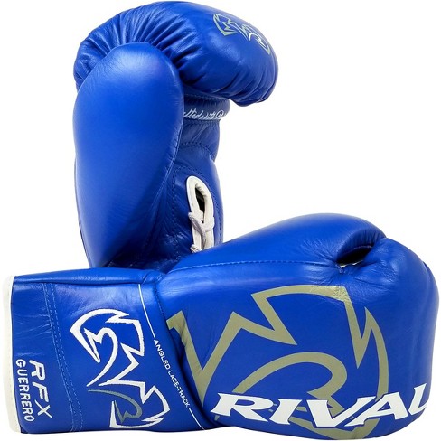 Rival Boxing RFX-Guerrero HDE-F Pro Fight Lace-Up Boxing Gloves - 10 oz. -  Blue