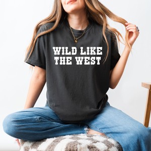Simply Sage Market Wild Like The West Garment Dyed Tee - 1 of 4