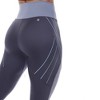 Women's High-Waist Reflective Piping Fitness Leggings  - White Mark - image 4 of 4