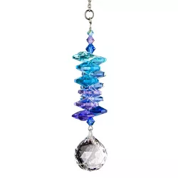 Woodstock Chimes Woodstock Rainbow Makers Collection, Crystal Moonlight Cascade, 3.5'' Ball Crystal Suncatcher CCMB