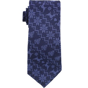 Tommy Hilfiger Mens Holiday Snowflake Self-tied Necktie - 1 of 1