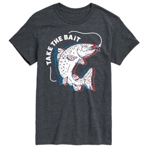 Men's - Instant Message - Take The Bait Fish Short Sleeve Graphic T-Shirt - 1 of 4