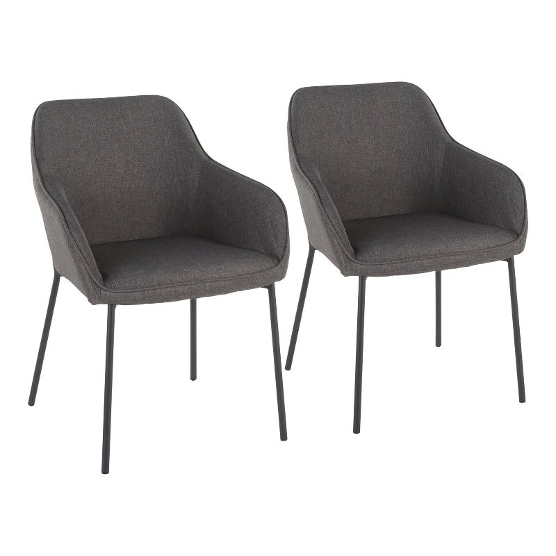Set of 2 Daniella Contemporary Dining Chairs - LumiSource, 1 of 14