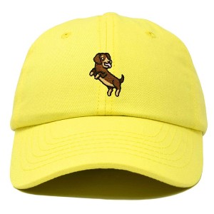 Dalix Dachshund Embroidered Cotton Dad Hat Casual Adjustable Baseball Cap for Dog Lovers Womens - 1 of 4