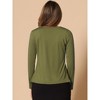 INSPIRE CHIC Women's Tie Front Long Sleeve Crop Ruffle Knit Cardigan Sweaters - 4 of 4