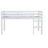 NicBex Twin Size Loft Bed Wooden Bed Frame with Ladder and Full Length Guardrail, No Box Spring Required, Space saving - 3 of 4