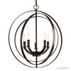 Urban Ambiance Luxury Luxe Industrial Chandelier,  24-3/8"H x 22"W,  Olde Bronze Finish, UHP2327 - 3 of 4