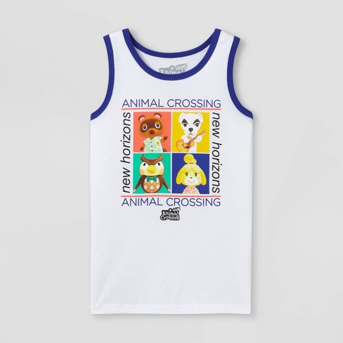 Download Boys Nintendo Animal Crossing Top Four Tank Top White Target