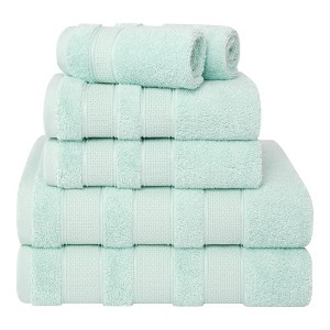 American Soft Linen Premium Salem Collection 100% Cotton Turkish Bathroom Towels, Fluffy Bath Towels for Bathroom - 1 of 4