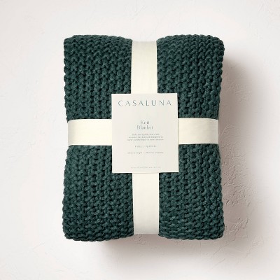 Chunky Knit Throw Blanket