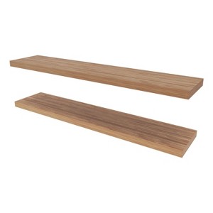 Vynxaria  47.3' Decorative Wall Shelf Set of 2 - Modern Floating Design - 1 of 4