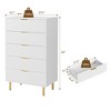 5 Drawer Dresser for Bedroom, 48” Tall Dresser Chest of Drawers, Modern Wood Storage Dresser Organizer - 2 of 4