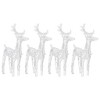 vidaXL Christmas Reindeers 4 pcs Warm White 160 LEDs Acrylic - 3 of 4