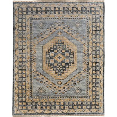 Fillmore Transitional Medallion Blue/Gray Area Rug