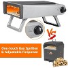 12 inch Portable Outdoor Pizza Oven Grill, Barbecue Oven with Gas Powered Propane, Portable Maker Accessories for Outside Backyard Kitchen Camp - 3 of 4