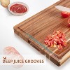 Wooden Cutting Boards for Kitchen, Cutting Board with Juice Groove and Side Handle, Chopping Board, Butcher Block, Large Charcuterie Board - 4 of 4