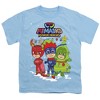 Boys' Short Sleeve Pj Masks Christmas Heroes Catboy Owlette And Gekko T-Shirt - 2 of 4