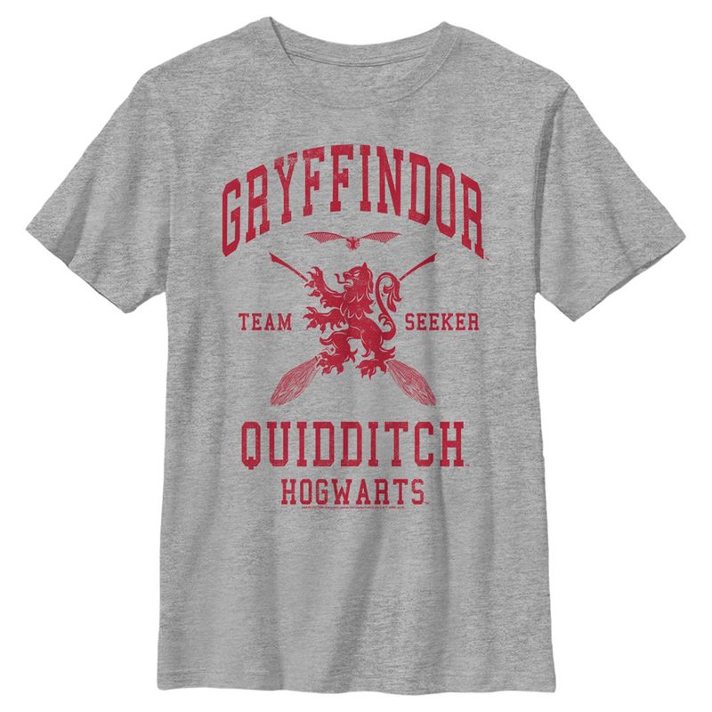 Boy's Harry Potter Gryffindor Quidditch Team Seeker T-Shirt, 1 of 6