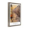 Stupell Industries Vintage Orange Paris Streets Floating Frame Canvas Art - 2 of 4