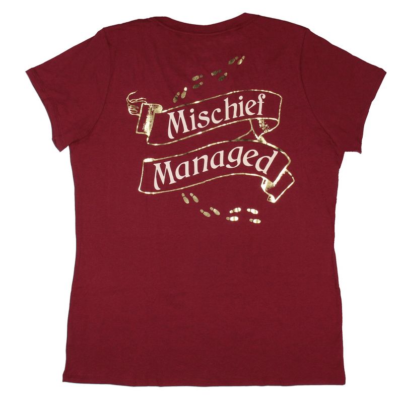Harry Potter Women's Solemnly Swear Mischief Managed Gold Foil T-Shirt, 4 of 5