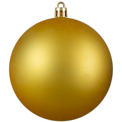 Northlight 4" Shatterproof Matte Christmas Ball Ornament - Gold