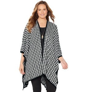 Catherines Women's Plus Size Liz&Me Shawl - 1 of 4