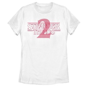 Women's Stranger Things Faded Logo T-Shirt - 1 of 4