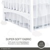 Tadpoles Triple Layer Tulle Crib Skirt | 28" x 52" with a 16" Drop | 100% Polyester Panels, 80% Polyester & 20% Cotton Lining - 3 of 4