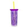 Silver Buffalo Disney Villains Plastic Cold Cup With Lid and Straw | Holds 20 Ounces - 2 of 4