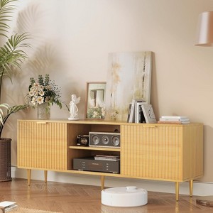 Snynuxx Modern TV Stand for 55/60/65 inch TV with Storage for Living Room - 1 of 4