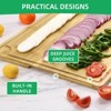 30 Inch Extra Large Bamboo Cutting Board with Juice Groove and Handle Oversized Stove Top Cover and Serving Platter - 2 of 4