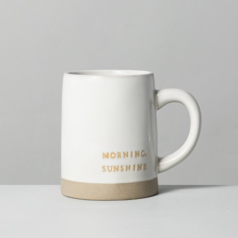 17oz Morning Sunshine Stoneware Mug Yellow - Hearth & Hand™ with Magnolia - image 1 of 3