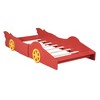 Whisen Twin Size Race Car-Shaped Platform Bed with Wheels - 3 of 4