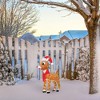 Rudolph the Red Nosed Reindeer 24IN RUDOLPH 3D PRE LIT LED YARD ART RUDOLPH W/ SANTA HAT SCARF - 4 of 4