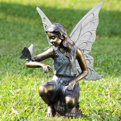 SPI Home Fairy and Butterfly Grace Garden Sculpture