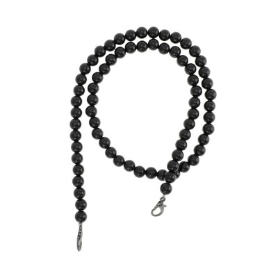 Unique Bargains Faux Pearl Handbag Strap Black 1 Pc