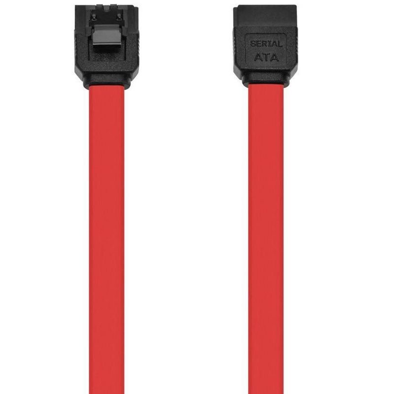 Monoprice DATA Cable - 1.5 Feet - Red | SATA 6Gbps Cable with Locking Latch, 4 of 7