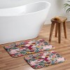 Deny Designs Burcu Korkmazyurek Summer Botanical Monogram Memory Foam Bath Mat - 4 of 4