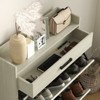 ALEXOUN Shoe Storage Cabinet,12 Pairs Farmhouse Shoe Organizer with 2 Flip Drawers and Adjustable Shelves & Top Drawer for Entryway,Hallway - 4 of 4