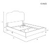 Skyline Furniture Seville Microsuede Upholstered Bed - 3 of 3