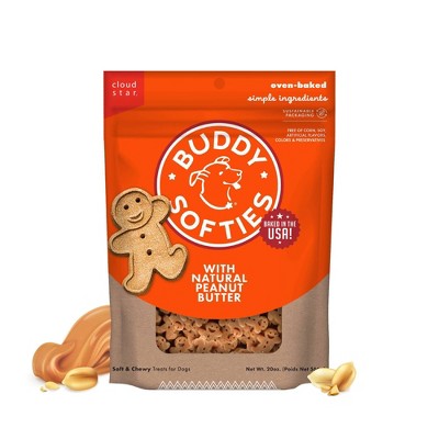 Buddy Biscuits Peanut Butter Soft and Chewy Dog Treats - 20oz