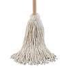 Boardwalk Handle/Deck Mop, #32 White Cotton Head, 54" Natural Wood Handle, 6/Pack - image 3 of 3